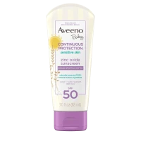Aveeno Baby Continuous Protection® Sensitive Skin Lotion Zinc Oxide Sunscreen with Broad Spectrum SPF 50  EXP:07/2025