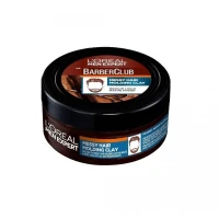 L’Oreal Men Expert Matt Clay Barber Club, Matte Molding Clay Hair Styling, 75ml