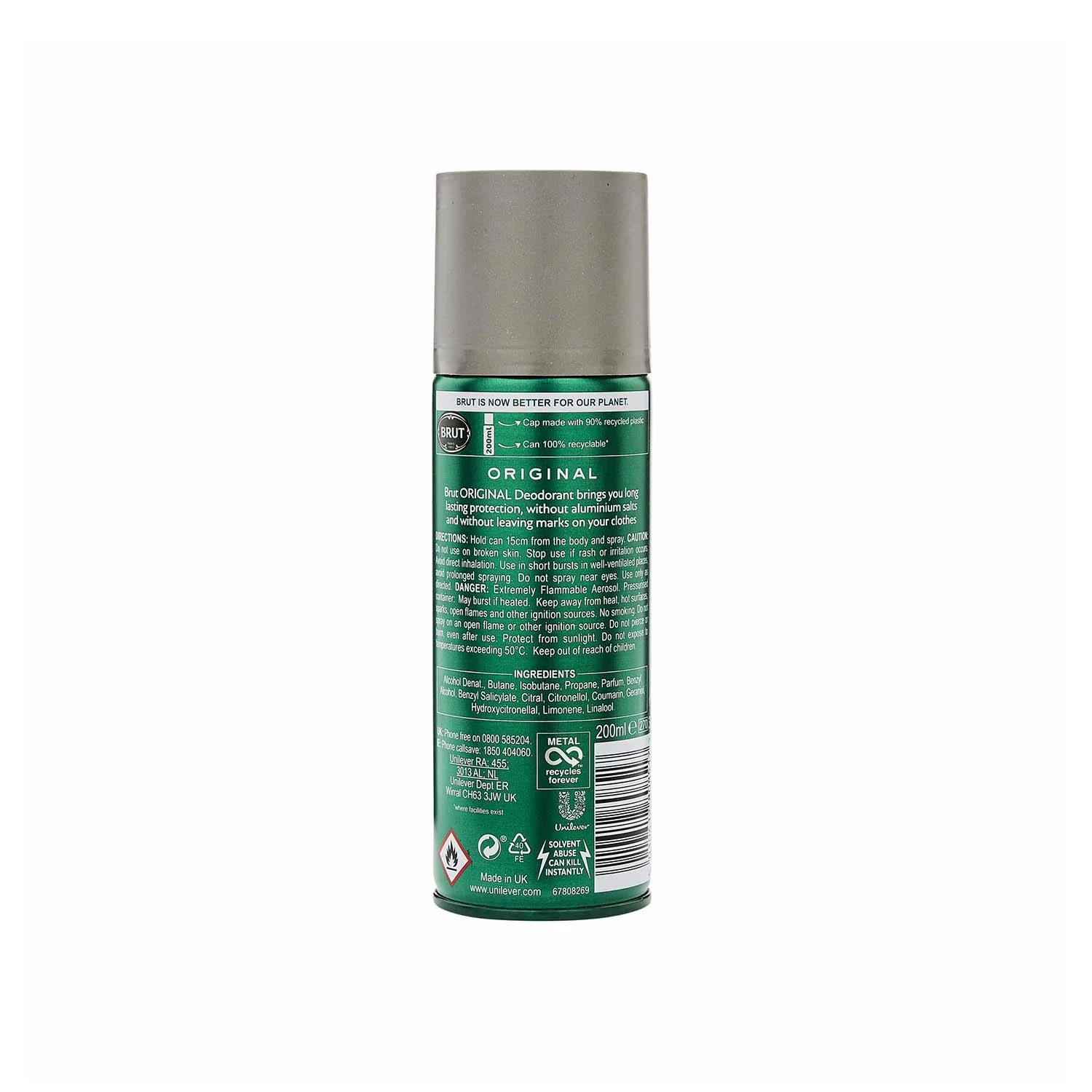 Brut Original Long Lasting Efficacy Deodorant 200ml